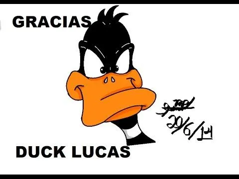 Dibujando a el Pato Lucas - YouTube