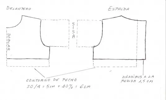 Dibujando patrones para ropa de muñecas