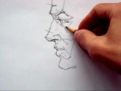 Dibujando el perfil de la cara.wmv - YouTube