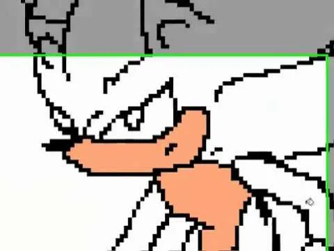 dibujando a SUPER SONIC en paint - YouTube