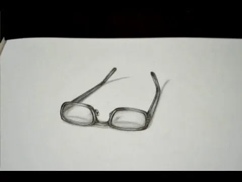 COMO DIBUJAR EN 3D (ANTEOJOS) - YouTube