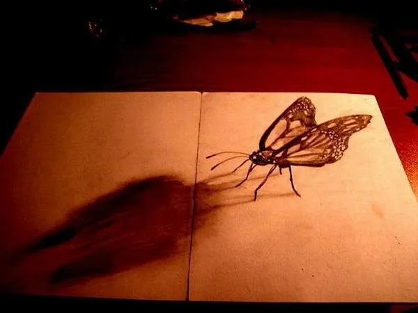 Como dibujar en 3D a lapiz - Imagui