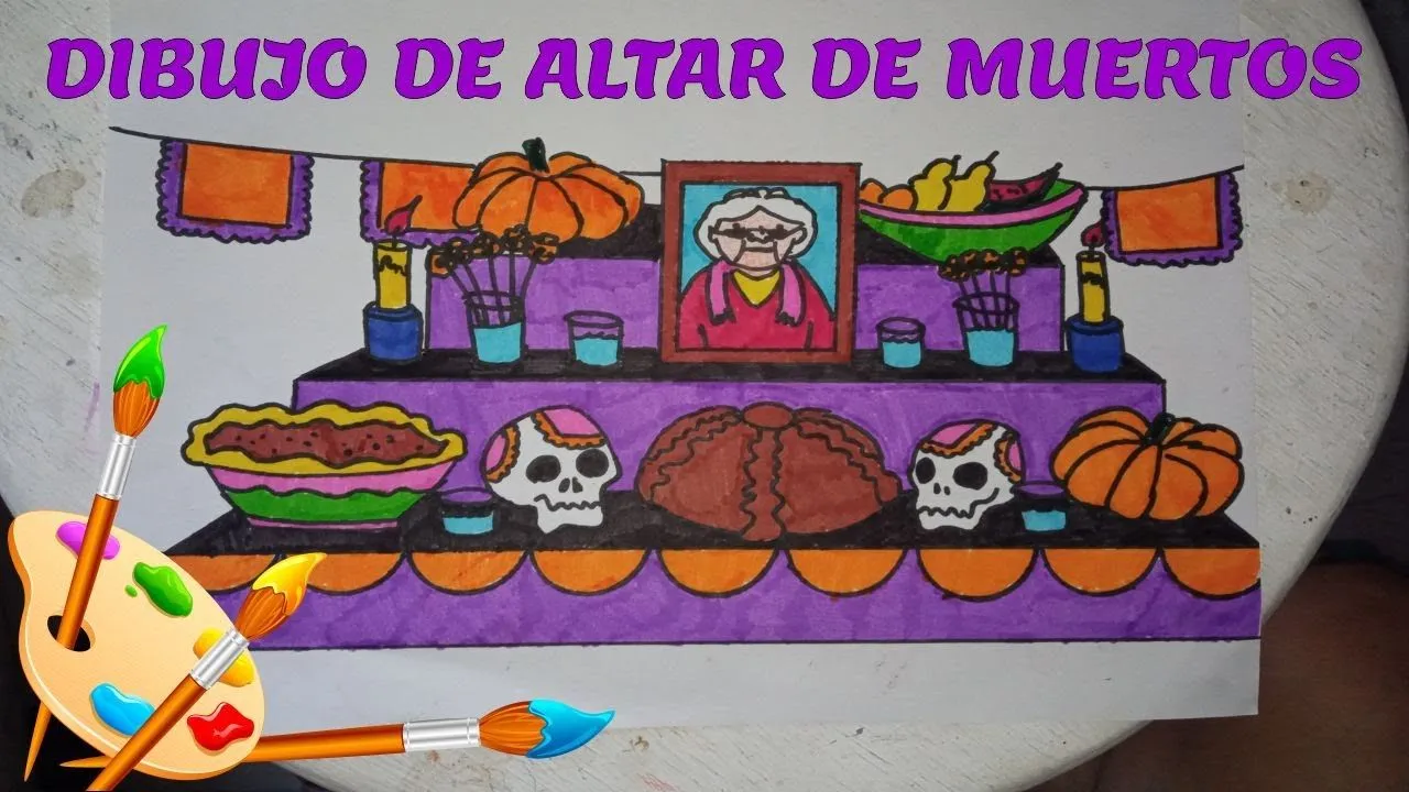 COMO DIBUJAR UN ALTAR DE MUERTOS - FACIL DE HACER COMO DIBUJAR UN ALTAR DE MUERTOS - FACIL DE HACER
