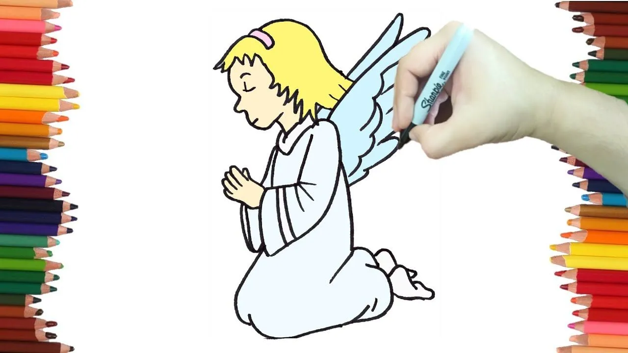 Como dibujar UN ANGEL - Dibujos para SEMANA SANTA MUY FACIL - YouTube Como dibujar UN ANGEL - Dibujos para SEMANA SANTA MUY FACIL - YouTube
