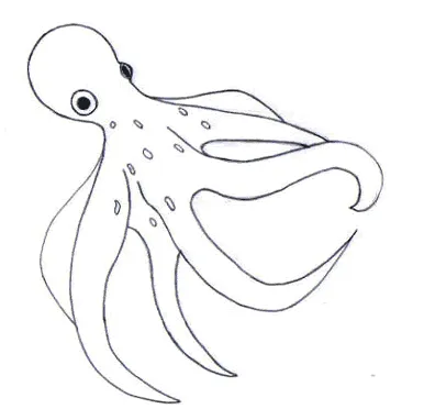 Dibujar animales pulpo tutorial para dibujar a lápiz Dibujar animales pulpo tutorial para dibujar a lápiz