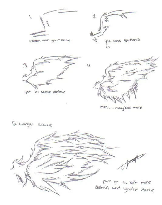 Como dibujar anime angel - Imagui