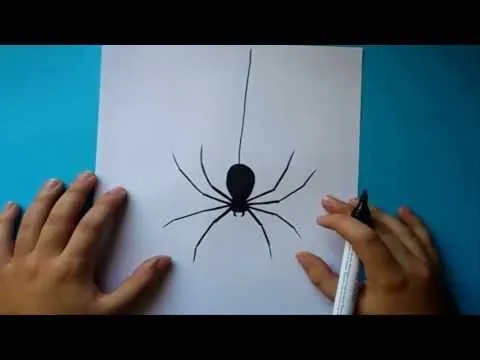 Como dibujar una araña paso a paso | How to draw a spider - YouTube Como dibujar una araña paso a paso | How to draw a spider - YouTube