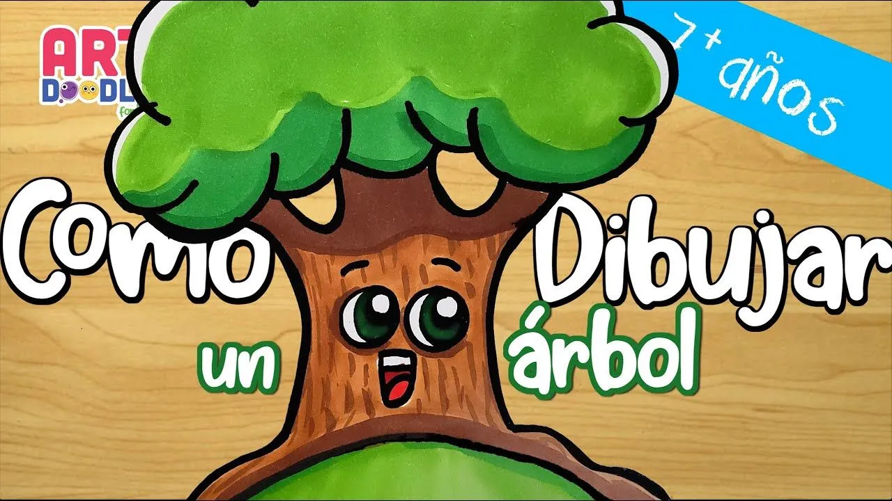 como dibujar un ARBOL facil para niños - YouTube como dibujar un ARBOL facil para niños - YouTube