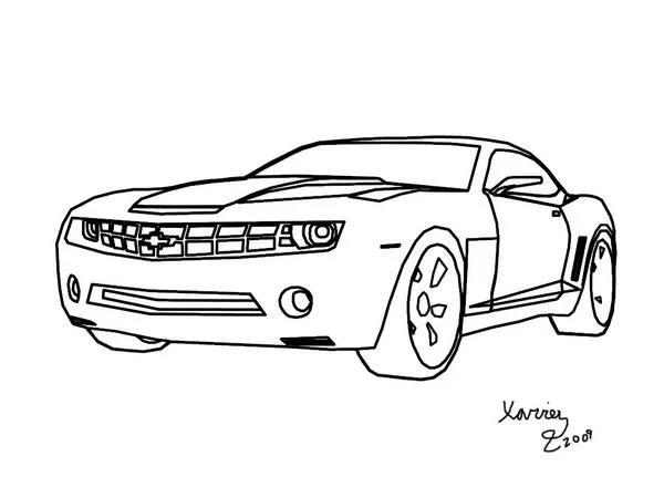 Imagenes para colorear de autos camaro 2014 - Imagui