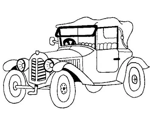 Coche antiguo para colorear - Imagui