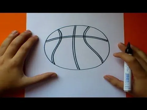 Como dibujar un balon de baloncesto | How to draw a basketball ...