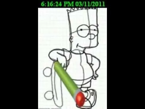 COMO DIBUJAR A BART SIMPSON EN 30 SEGUNDOS - YouTube COMO DIBUJAR A BART SIMPSON EN 30 SEGUNDOS - YouTube