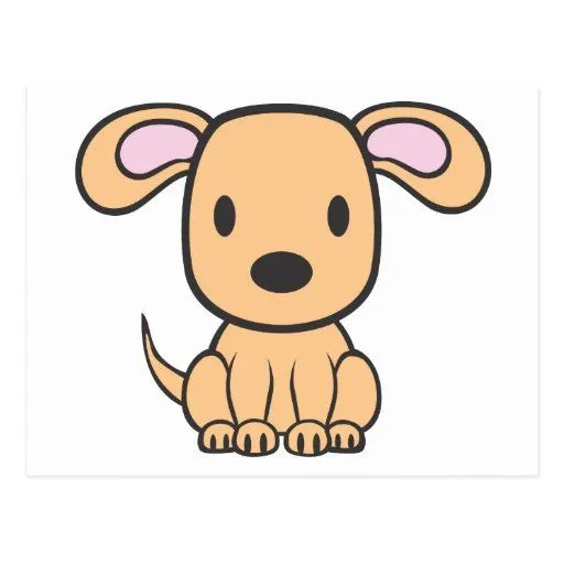 Dibujo animado del perro del bebé postal | Zazzle Dibujo animado del perro del bebé postal | Zazzle
