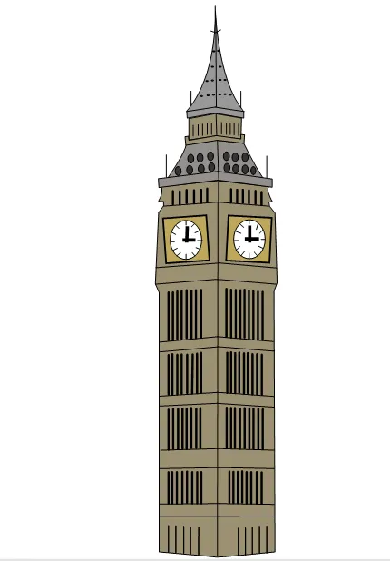 Como dibujar el Big Ben - Imagui