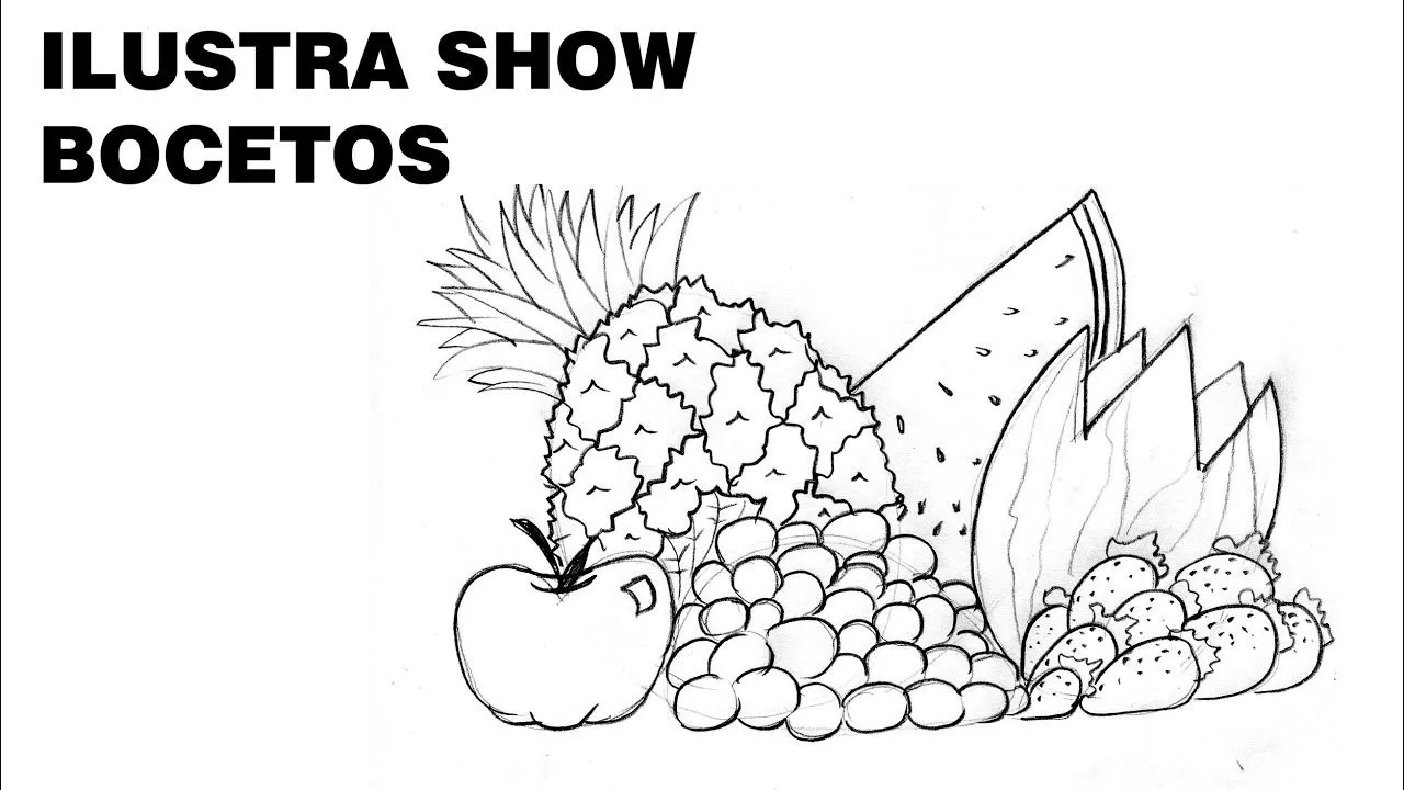 Cómo dibujar un BODEGÓN DE FRUTAS sencillo Tutorial ILUSTRA SHOW ... Cómo dibujar un BODEGÓN DE FRUTAS sencillo Tutorial ILUSTRA SHOW ...