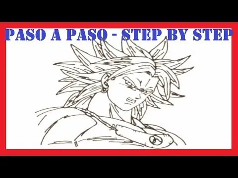 Como dibujar a broly ssj legendario muy rápido l How to draw broly ...