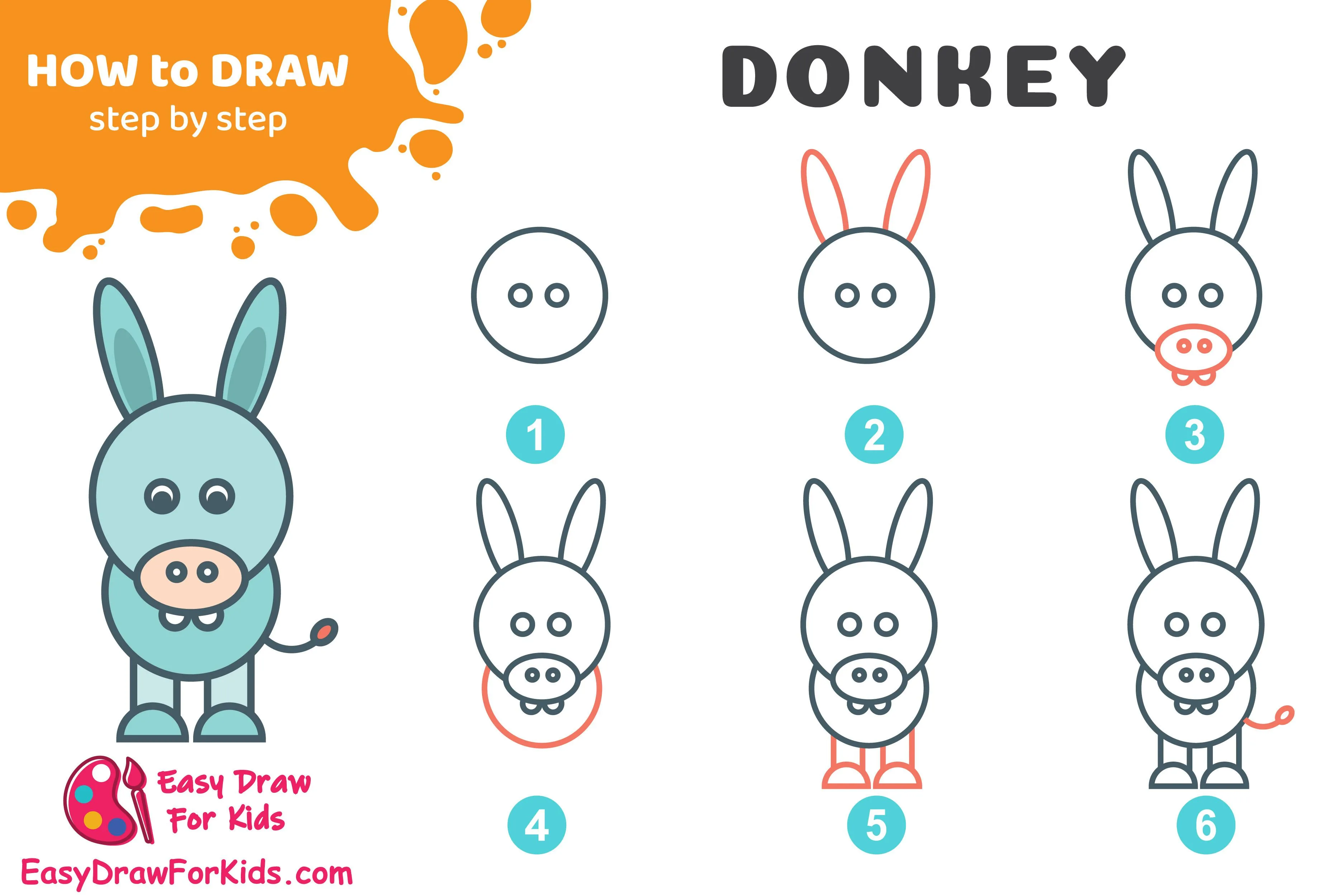Cómo dibujar un burro por Easydrawforkids - Tutoriales en comunidad | CLIP STUDIO TIPS Cómo dibujar un burro por Easydrawforkids - Tutoriales en comunidad | CLIP STUDIO TIPS