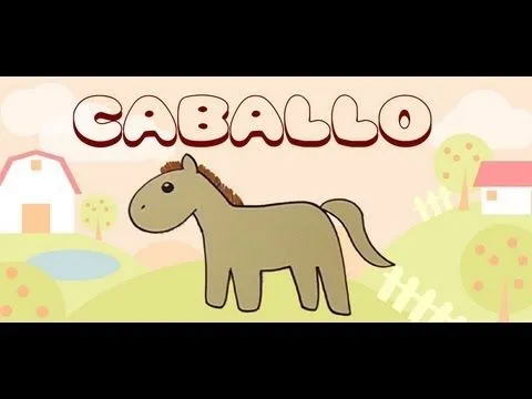 Cómo dibujar un caballo. Dibujos de animales para niños. - YouTube