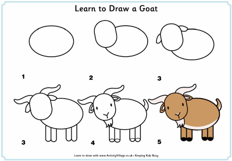 Dibujar una cabra en 6 pasos | COMO DIBUJAR ANIMALES | Pinterest ... Dibujar una cabra en 6 pasos | COMO DIBUJAR ANIMALES | Pinterest ...