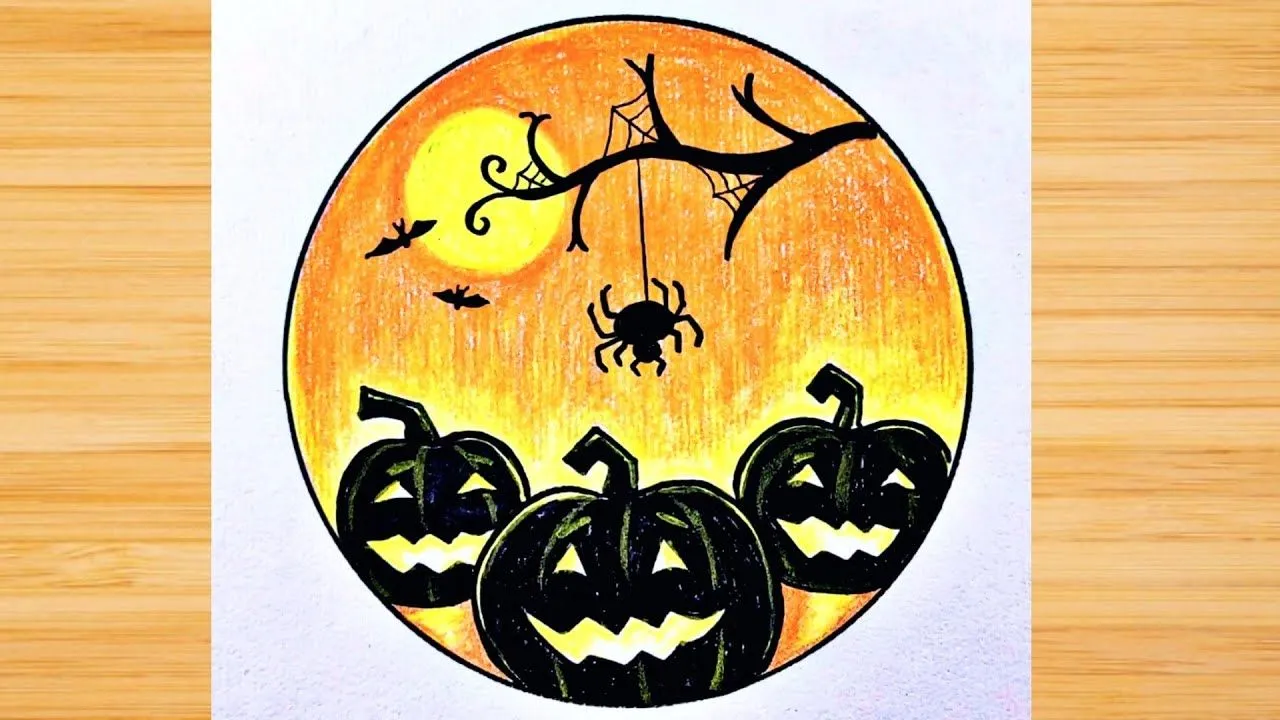 Cómo dibujar calabazas de Halloween / Dibujos sencillos para principiantes - YouTube Cómo dibujar calabazas de Halloween / Dibujos sencillos para principiantes - YouTube