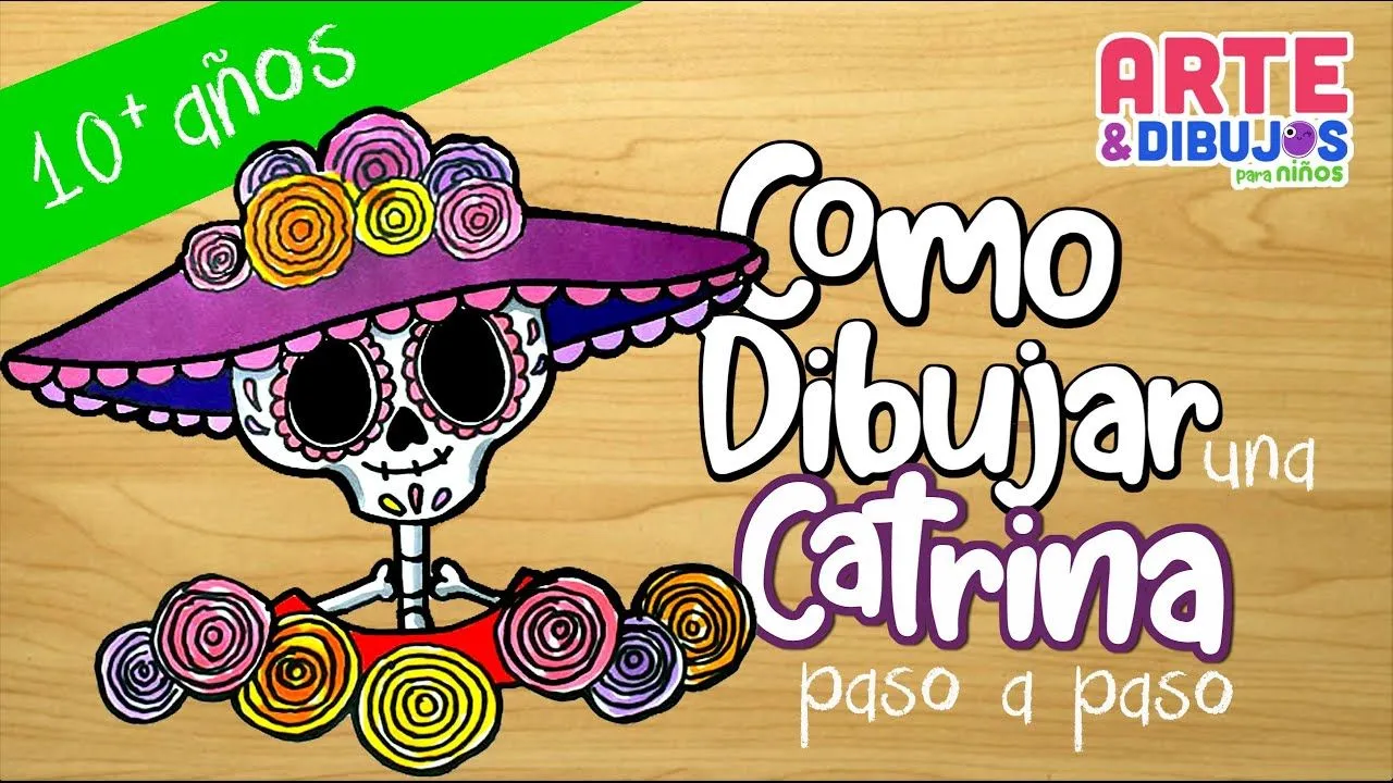Como dibujar una calavera CATRINA para el Día de Muertos - YouTube