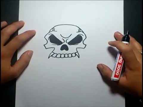 Como dibujar una calavera paso a paso 10 | How to draw a skull 10 ... Como dibujar una calavera paso a paso 10 | How to draw a skull 10 ...