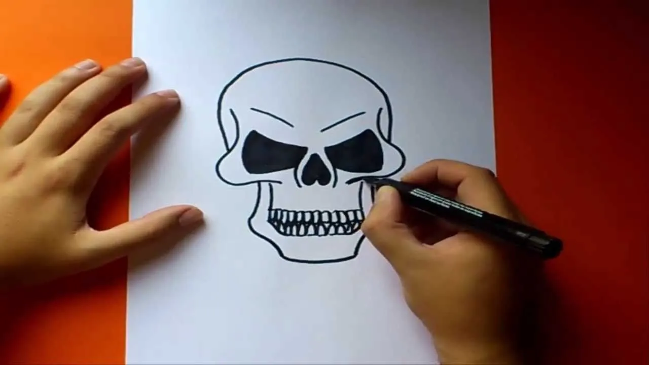 Como dibujar una calavera paso a paso | How to draw a skull - YouTube Como dibujar una calavera paso a paso | How to draw a skull - YouTube