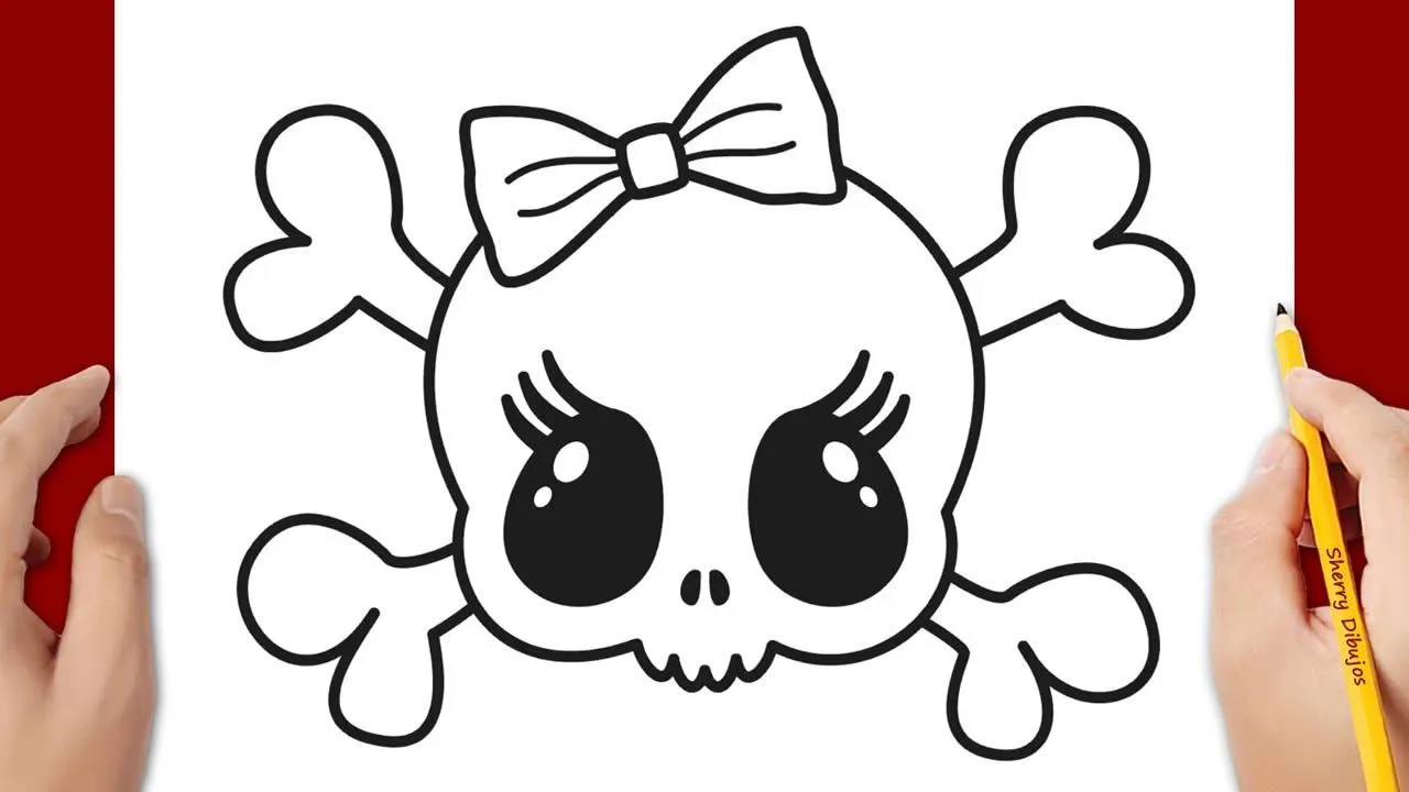 Cómo dibujar una calavera - YouTube