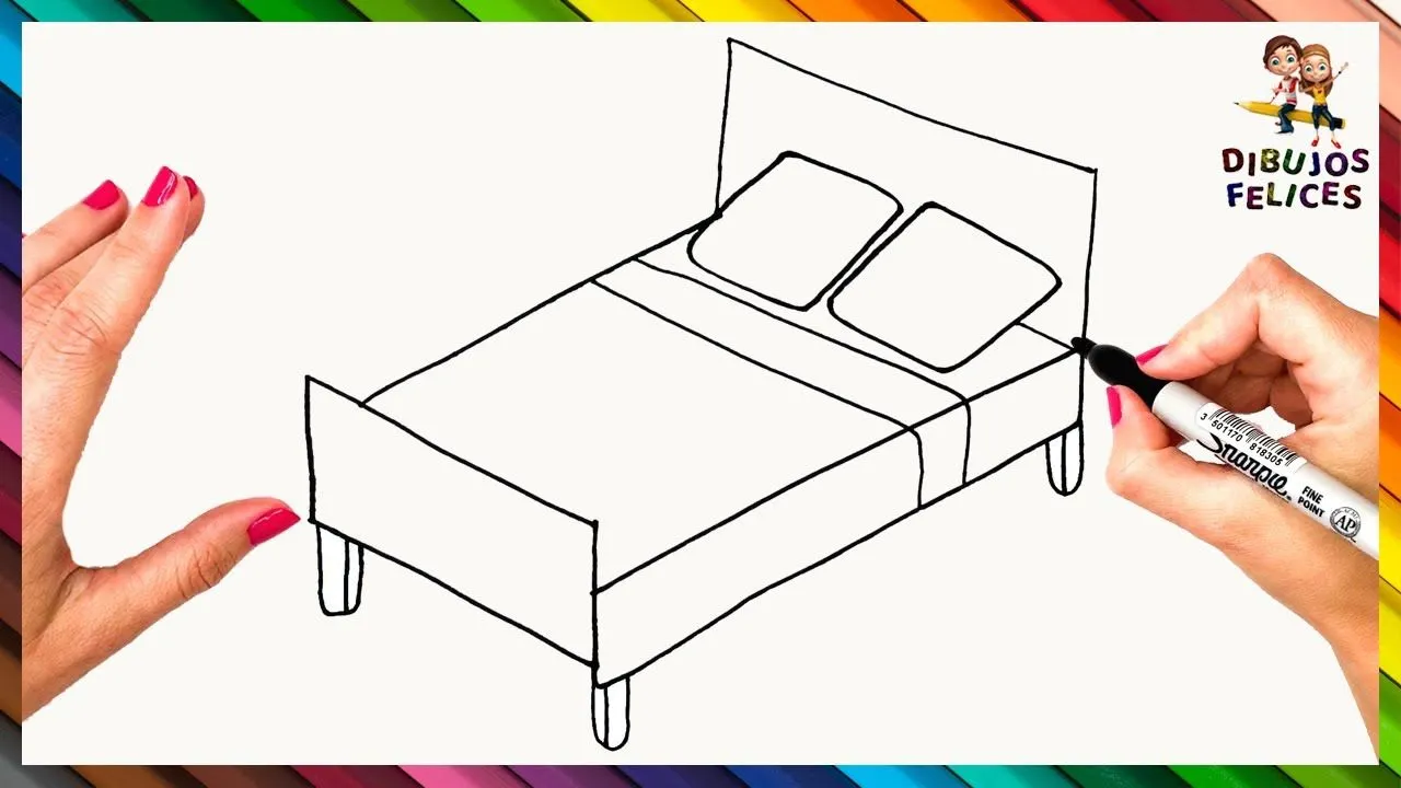 Cómo Dibujar Una Cama Paso A Paso 