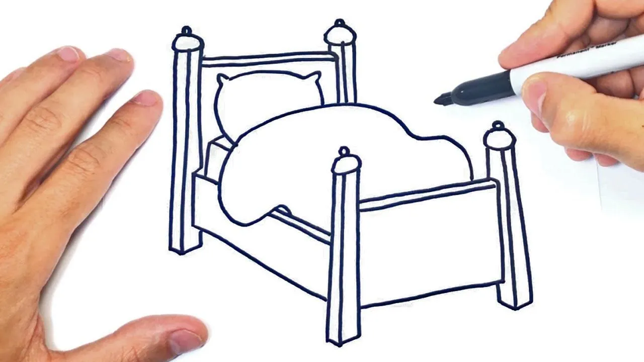 Cómo dibujar una Cama Paso a Paso | Dibujo de Cama - YouTube Cómo dibujar una Cama Paso a Paso | Dibujo de Cama - YouTube