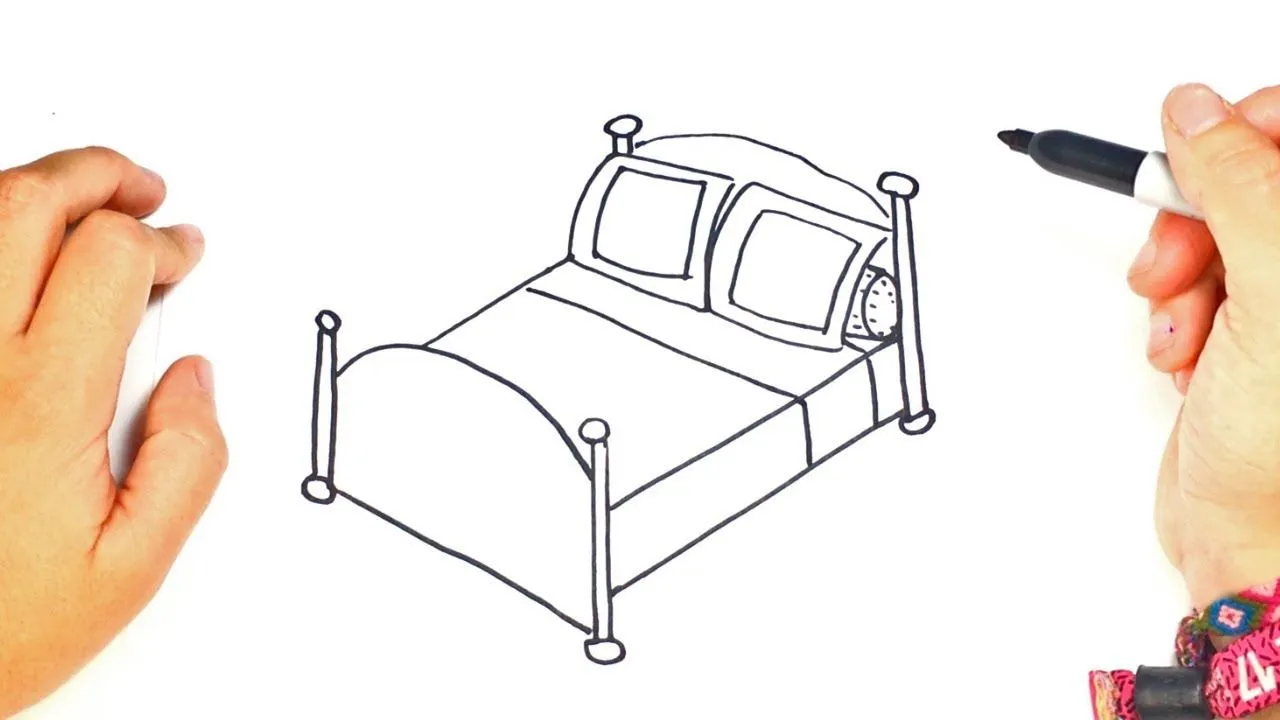 Cómo dibujar un Cama paso a paso | Dibujo fácil de Cama - YouTube Cómo dibujar un Cama paso a paso | Dibujo fácil de Cama - YouTube