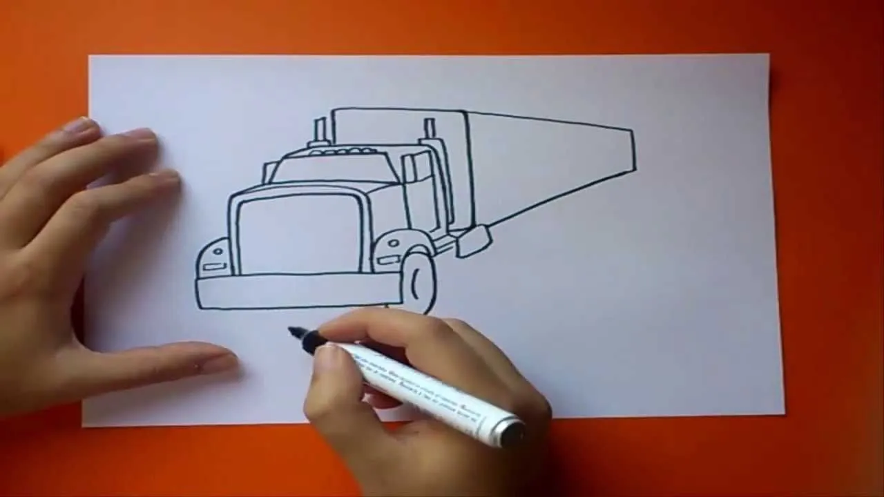 Como dibujar un camión paso a paso | How to draw a truck - YouTube Como dibujar un camión paso a paso | How to draw a truck - YouTube