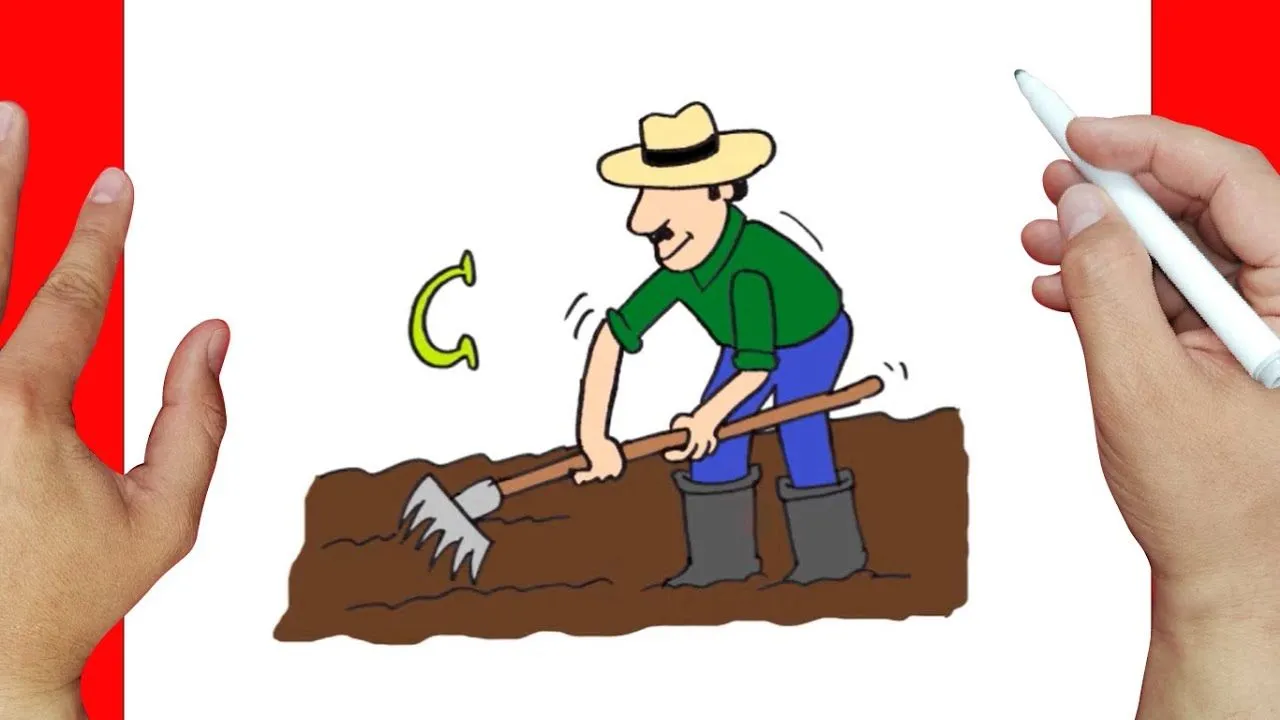 Como Dibujar un CAMPESINO - Dibujos con la letra C paso a paso y muy Fácil - YouTube Como Dibujar un CAMPESINO - Dibujos con la letra C paso a paso y muy Fácil - YouTube