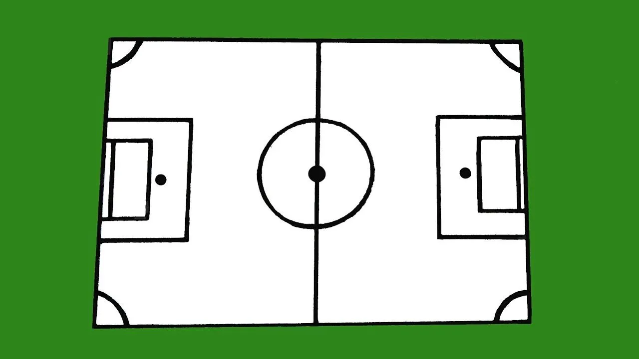 Cómo Dibujar Una Cancha De Futbol Paso A Paso Y Fácil ⚽ - YouTube Cómo Dibujar Una Cancha De Futbol Paso A Paso Y Fácil ⚽ - YouTube