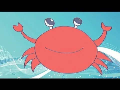 Cómo dibujar un cangrejo. Dibujos infantiles - YouTube Cómo dibujar un cangrejo. Dibujos infantiles - YouTube