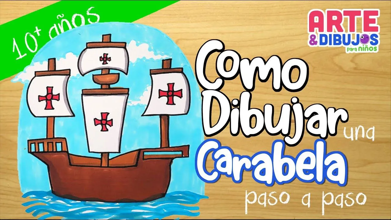 Como dibujar a una CARABELA de CRISTÓBAL COLÓN para niños - YouTube Como dibujar a una CARABELA de CRISTÓBAL COLÓN para niños - YouTube