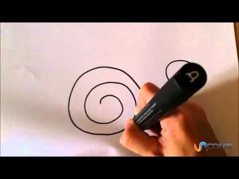 Dibujar un caracol animado - Draw a snail animated - YouTube