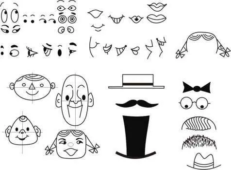 Cómo dibujar caras | Moldes y dibujos para copiar | Pinterest