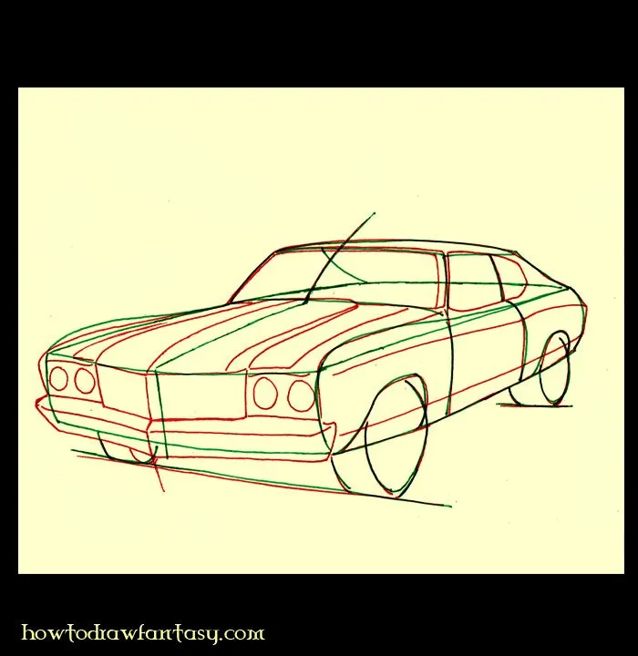 Como dibujar un carro paso a paso - Imagui