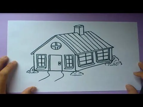 Como dibujar una casa paso a paso | How to draw a house - YouTube Como dibujar una casa paso a paso | How to draw a house - YouTube