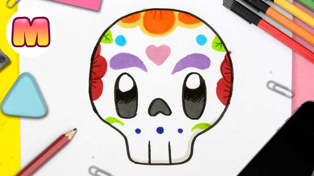 COMO DIBUJAR UNA CATRINA KAWAII 