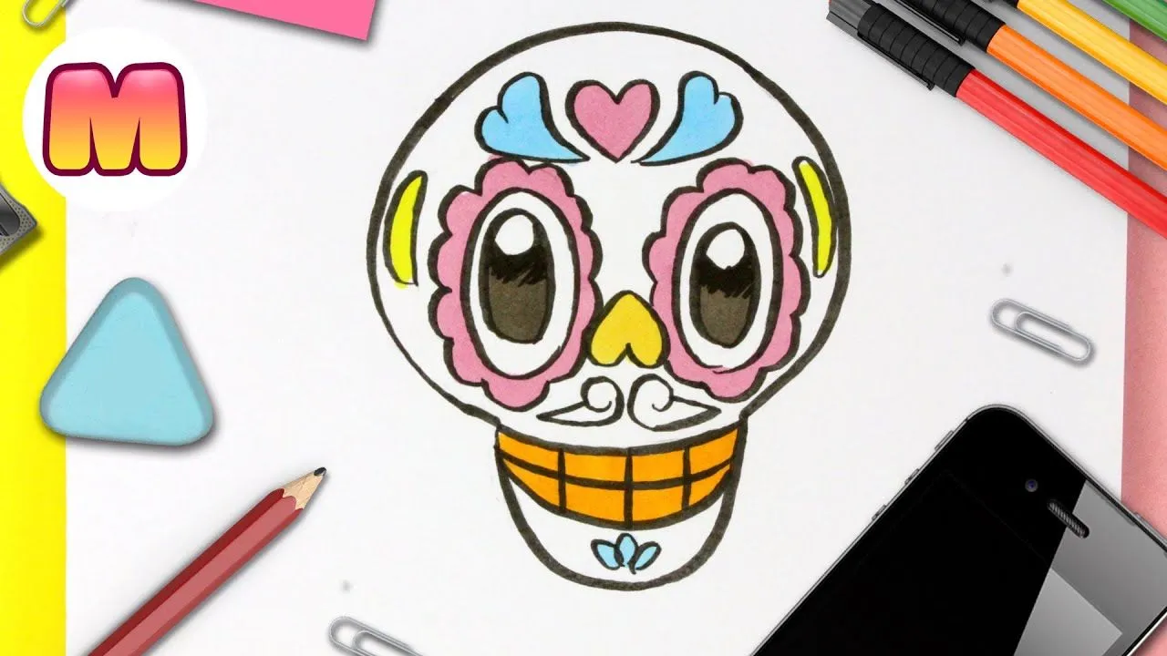 COMO DIBUJAR UNA CATRINA KAWAII 