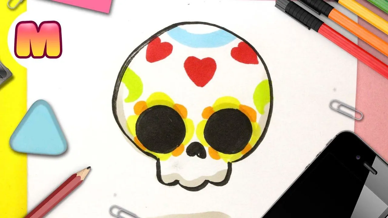 COMO DIBUJAR UNA CATRINA KAWAII 