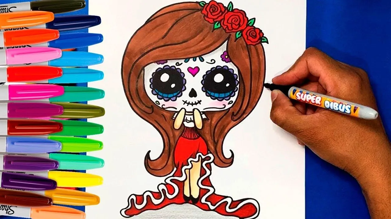 COMO DIBUJAR UNA CATRINA MEXICANA (DISFRAZ DE DIA DE MUERT0S) - YouTube COMO DIBUJAR UNA CATRINA MEXICANA (DISFRAZ DE DIA DE MUERT0S) - YouTube