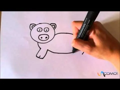 Dibujar un cerdito animado - YouTube