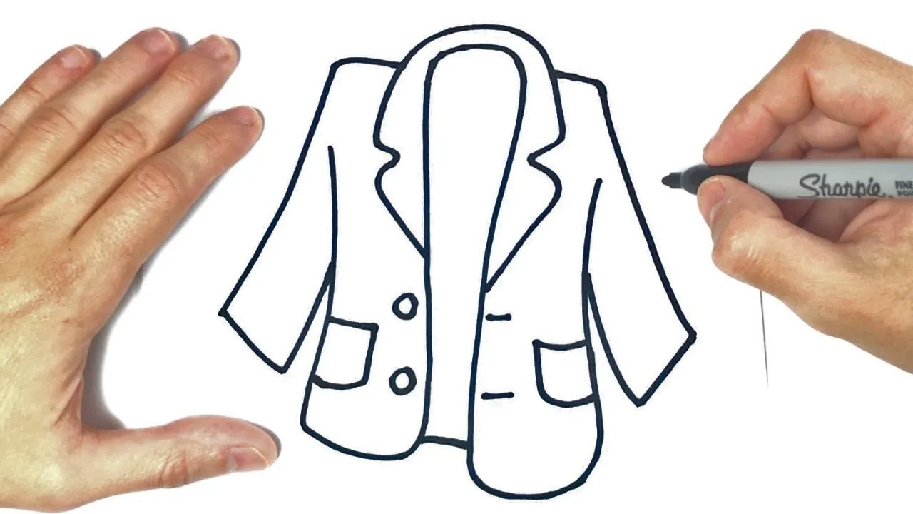 Como dibujar una Chaqueta o Abrigo - YouTube Como dibujar una Chaqueta o Abrigo - YouTube