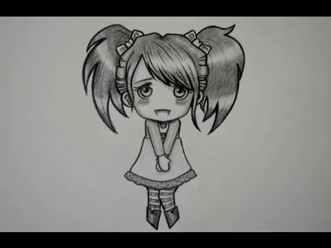 COMO DIBUJAR UNA CHICA CHIBI - YouTube