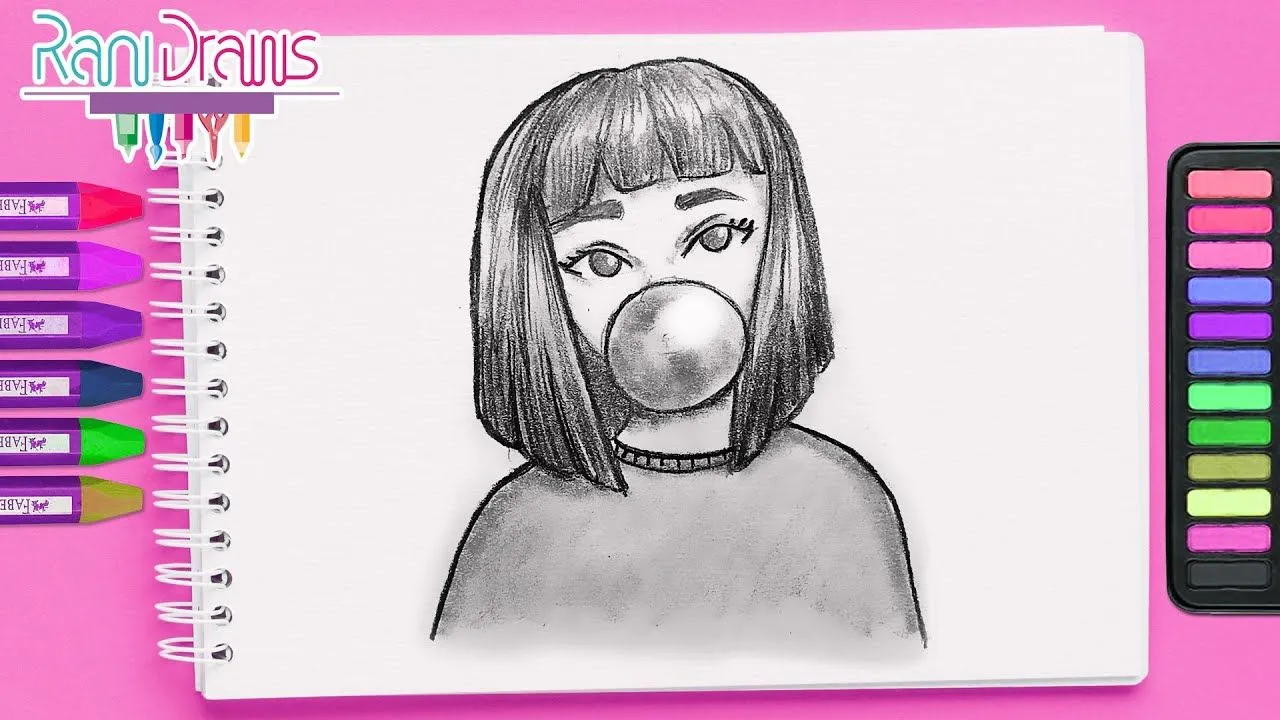 Cómo dibujar una CHICA con GOMA DE MASCAR - ideas de dibujos fáciles paso a paso - YouTube Cómo dibujar una CHICA con GOMA DE MASCAR - ideas de dibujos fáciles paso a paso - YouTube