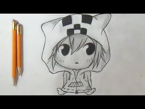 Cómo dibujar Chico CHIBI MOMORO ANIME "Minecraft" | How to Draw ...