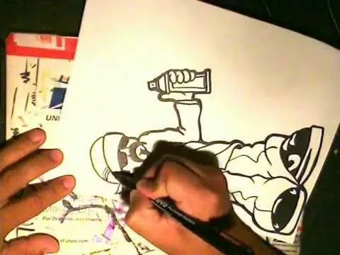 Como Dibujar un CHOLO - How to draw a gangsta with a spraycan BY ... Como Dibujar un CHOLO - How to draw a gangsta with a spraycan BY ...